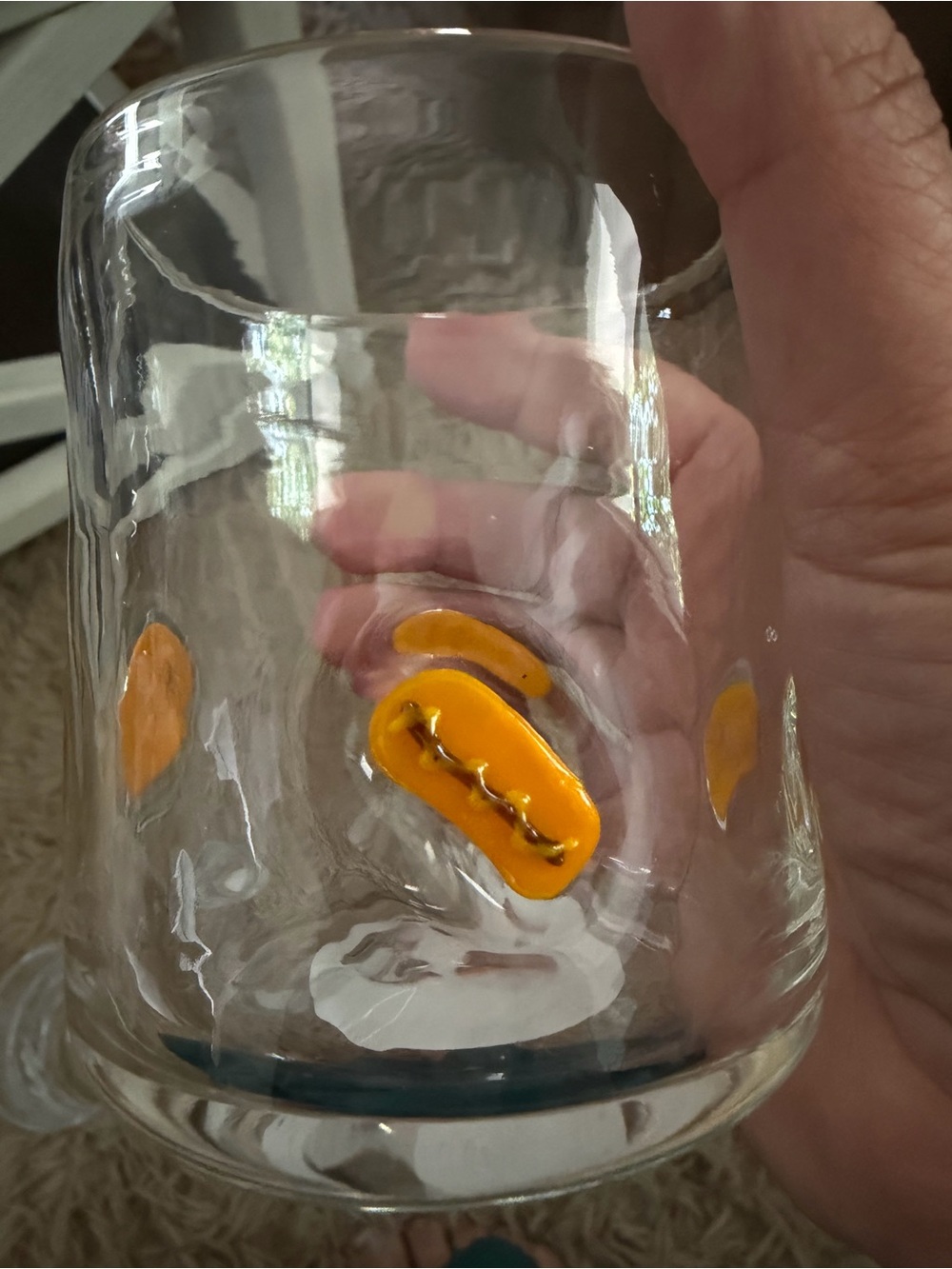 Viral Icon Glass Tumbler with Hot Dog Accents - 16 fl oz